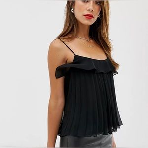 Mango Pleated Layered Cami Top